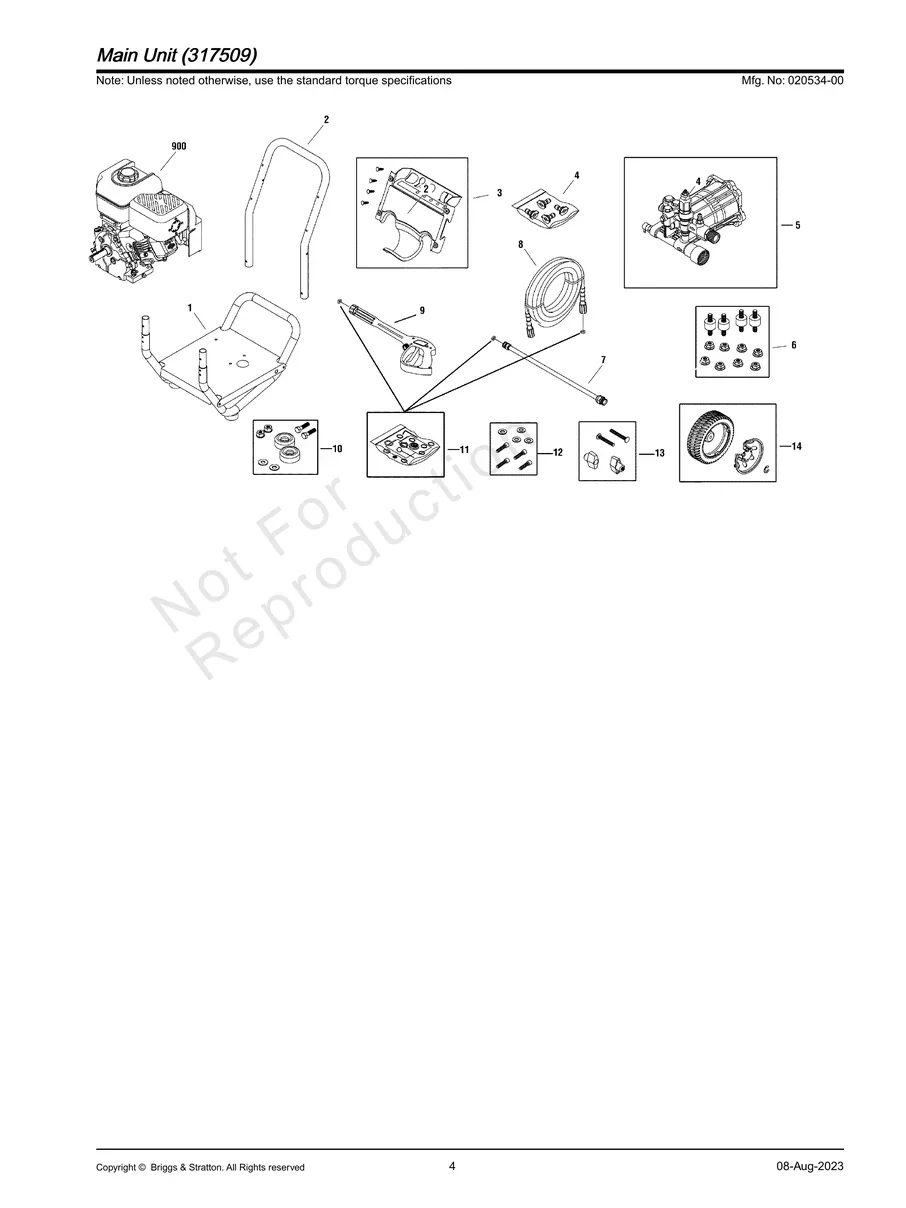 BRIGGS AND STRATTON, 020534-00, IPL.4
